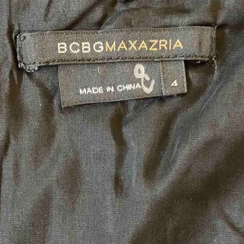 BCBGMAXAZRIA Formal Strapless Cocktail Dark Grey Dress size 4 - Picture 3 of 13